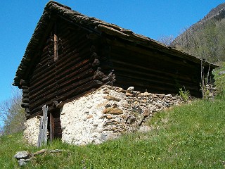 old alpine cottage